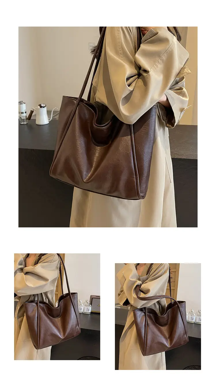 Large Capacity Soft Leather Tote Bag for Women — feature 9