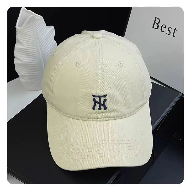 Women's Grey NY Logo Baseball Cap with Wide Brim — feature 11