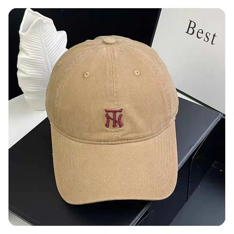 Women's Grey NY Logo Baseball Cap with Wide Brim — feature 7