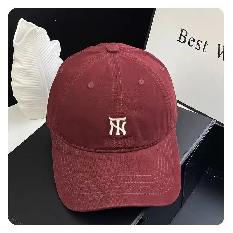Women's Grey NY Logo Baseball Cap with Wide Brim — feature 9