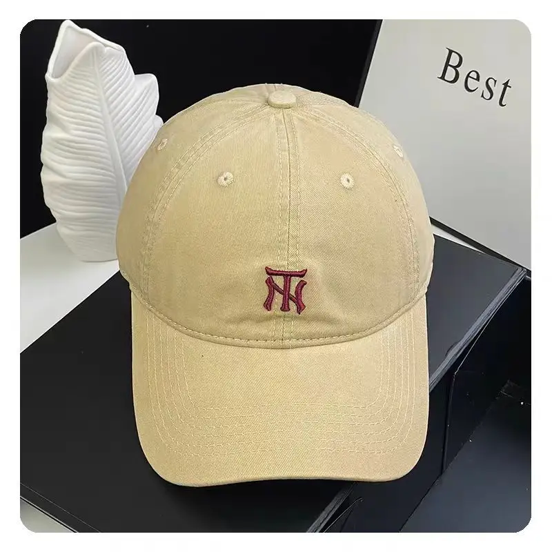 Women's Grey NY Logo Baseball Cap with Wide Brim - Image 2