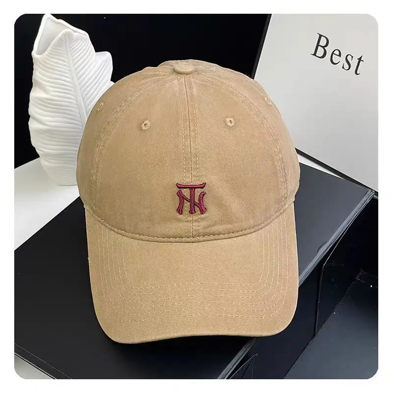 Women's Grey NY Logo Baseball Cap with Wide Brim - Image 3