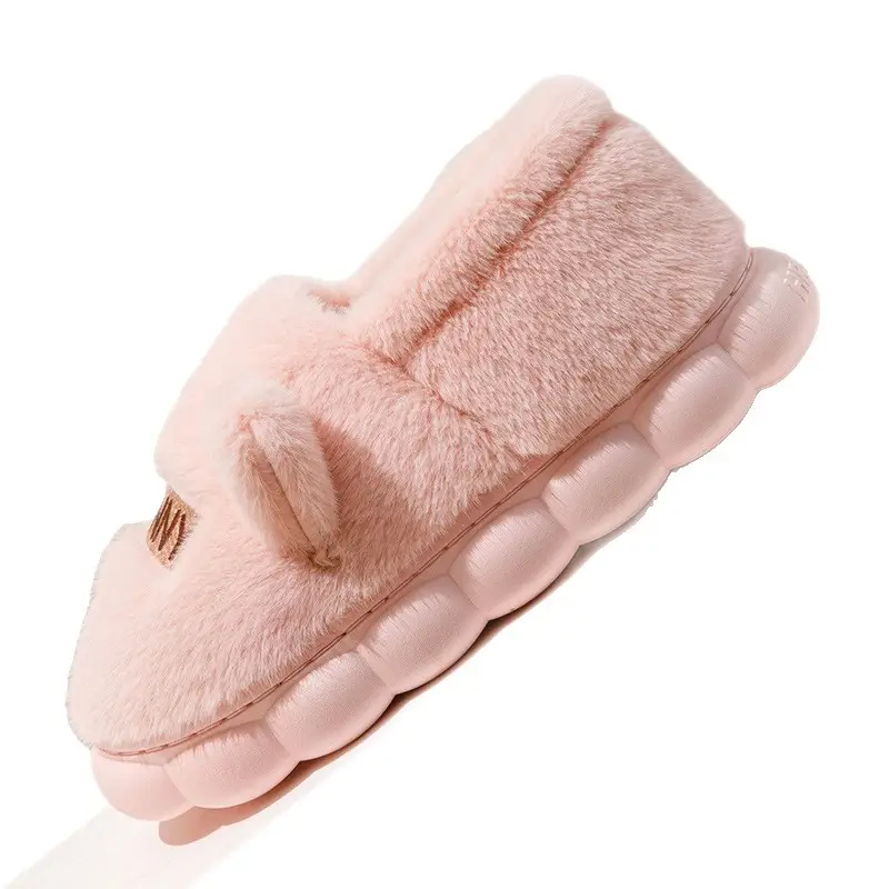 2025 New Indoor Home Thick-Soled Cotton Slippers for Couples in Winter with Warm and Non-Slip Home Cotton Shoes - Image 11