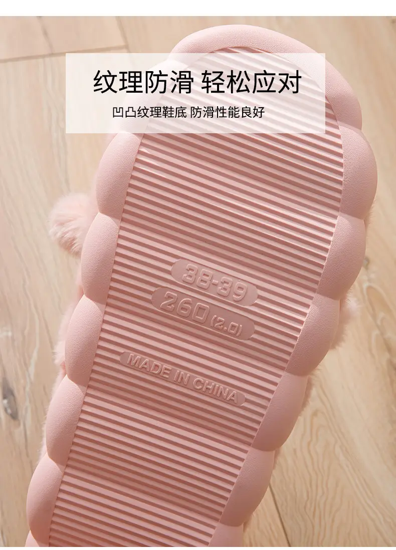 2025 New Indoor Home Thick-Soled Cotton Slippers for Couples in Winter with Warm and Non-Slip Home Cotton Shoes — feature 8