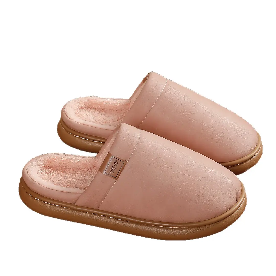Waterproof Cotton Slippers for Women, Autumn and Winter 2026 New Model, Indoor Home Non-Slip, Anti-Odor, Silent Household Cotton Slippers for Men - Image 9