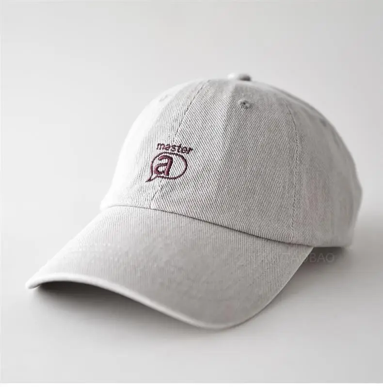 Gray Embroidered Baseball Cap for Men Women Sunshade Casual — feature 6