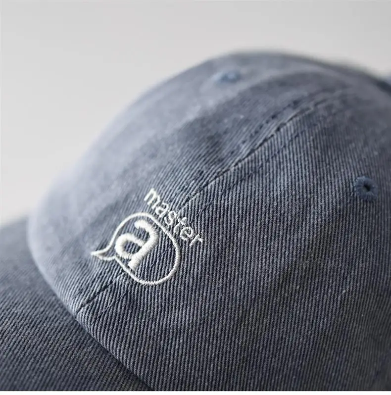 Gray Embroidered Baseball Cap for Men Women Sunshade Casual — feature 7