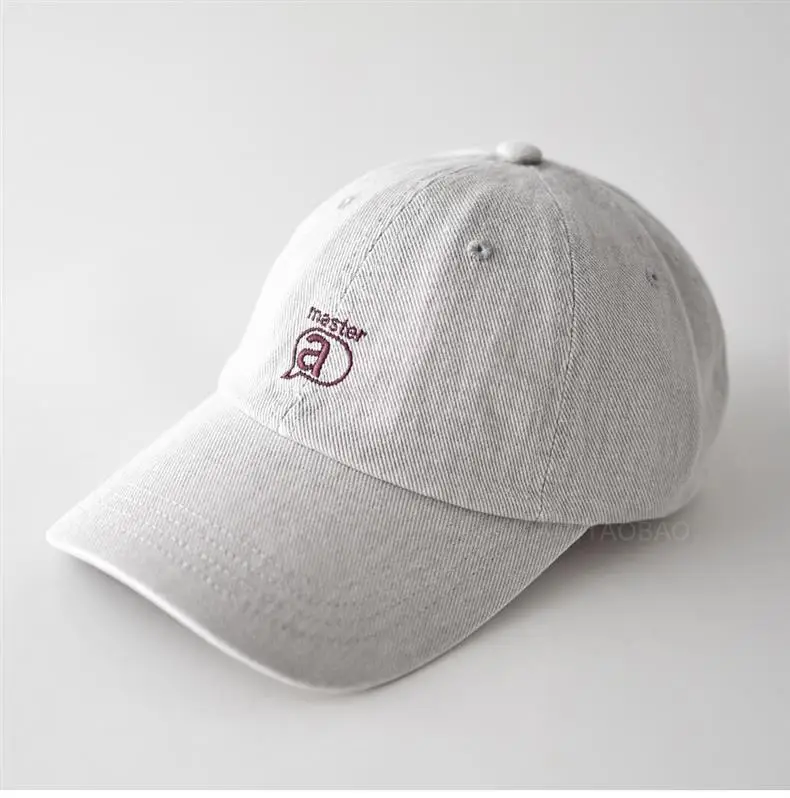 Gray Embroidered Baseball Cap for Men Women Sunshade Casual — feature 9