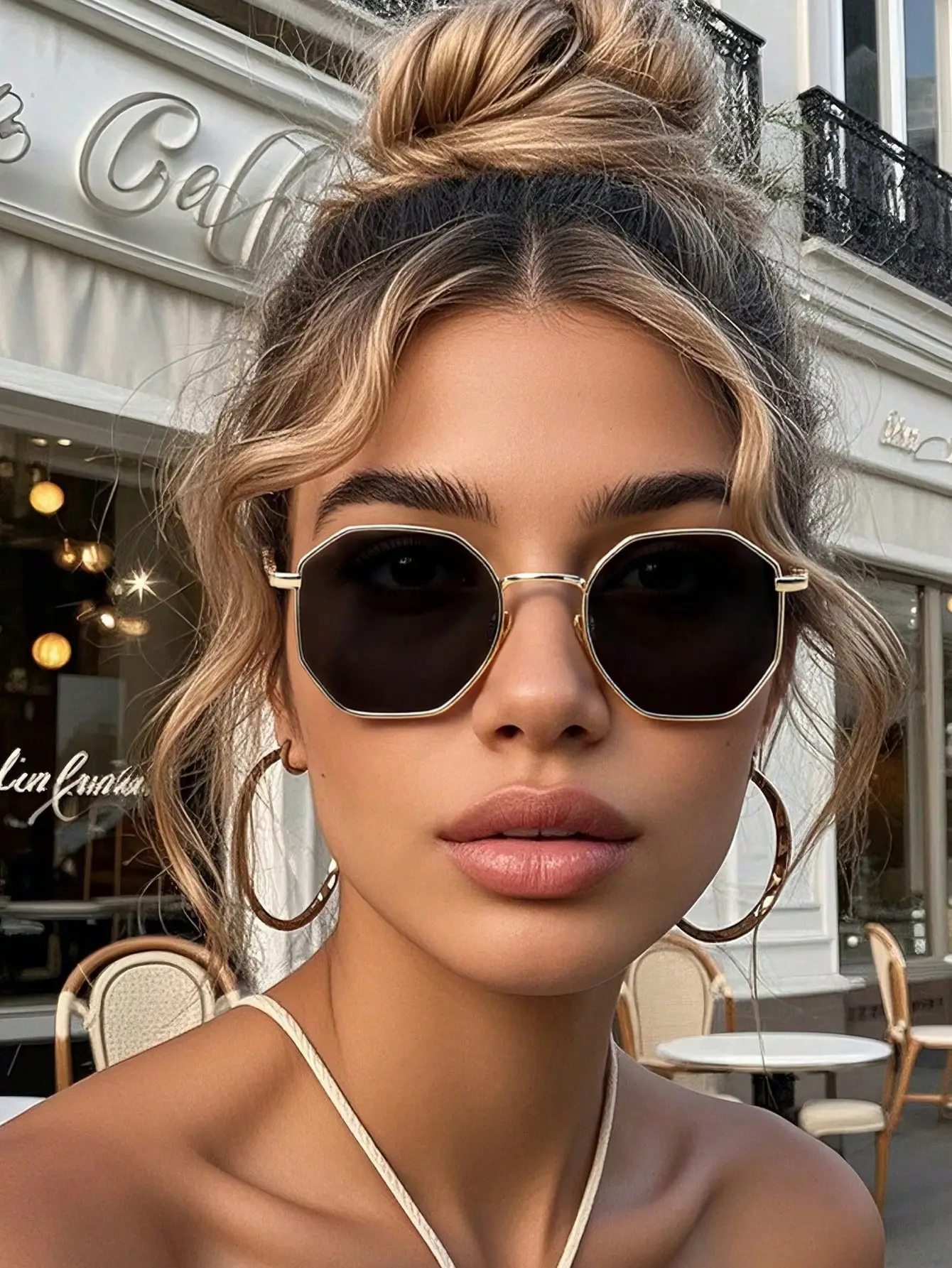 Women Asymmetrical European Sunglasses with UV Protection — feature 1