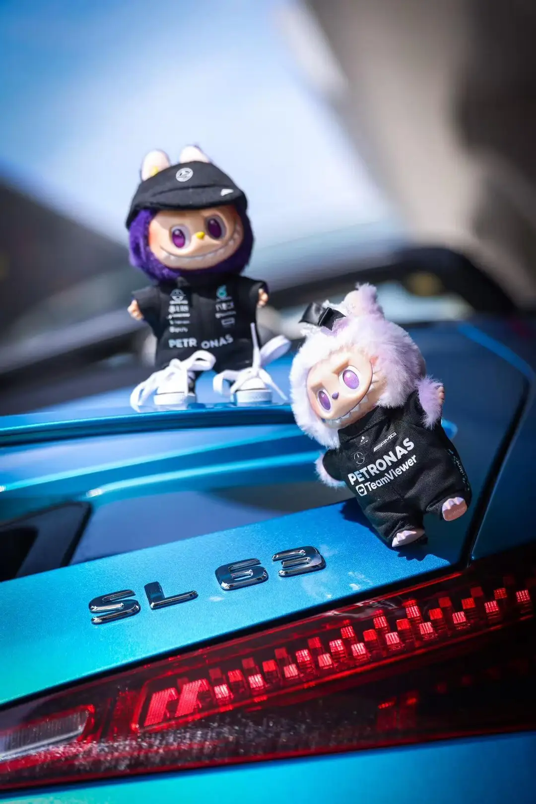 Mercedes-Benz F1 Red Bull Racing Suit 15/17cm Labubu Doll Clothes Hat First, Second and Third Generation Labubu Clothes Wholesale — feature 13