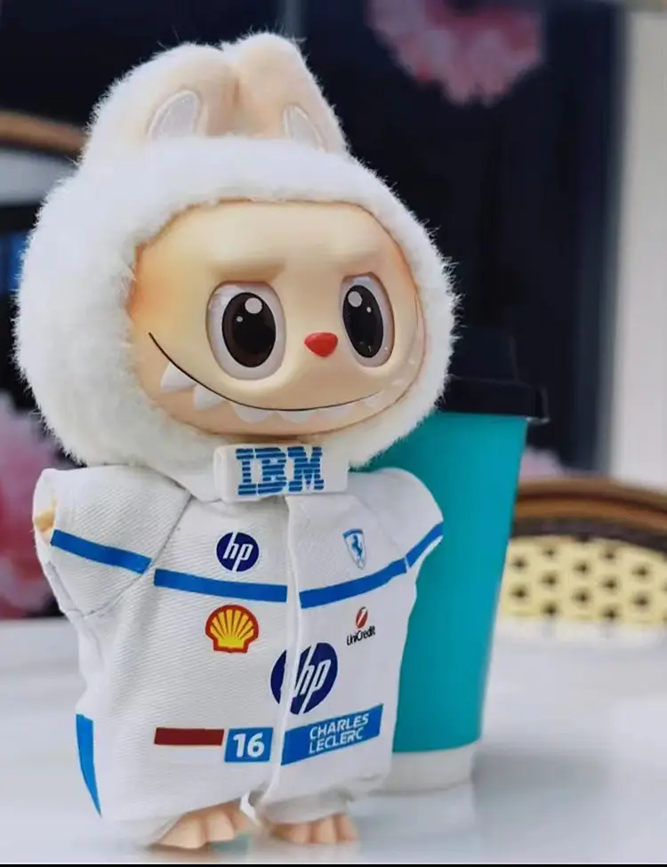 Mercedes-Benz F1 Red Bull Racing Suit 15/17cm Labubu Doll Clothes Hat First, Second and Third Generation Labubu Clothes Wholesale — feature 30