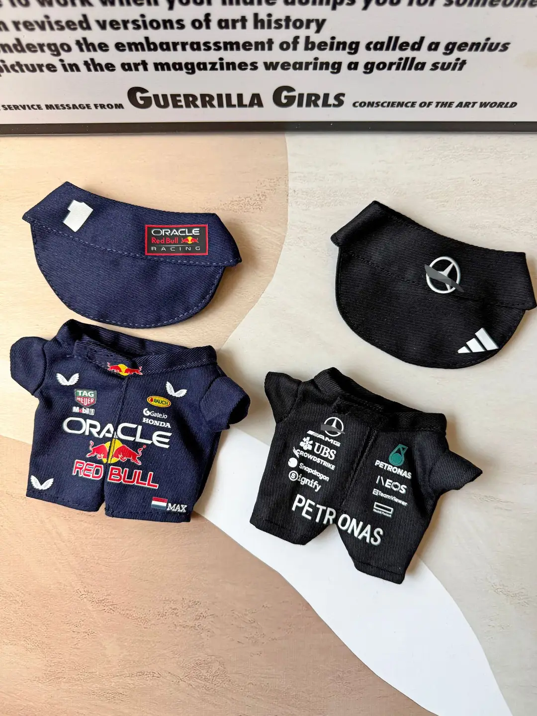 Mercedes-Benz F1 Red Bull Racing Suit 15/17cm Labubu Doll Clothes Hat First, Second and Third Generation Labubu Clothes Wholesale — feature 8