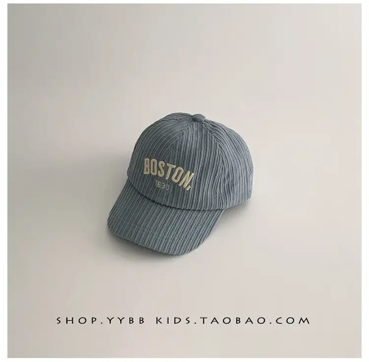 Kids Letter Baseball Cap Brown Winter Warm — feature 9