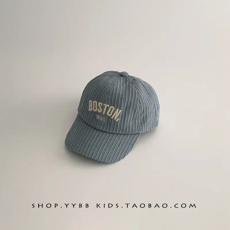 Kids Letter Baseball Cap Brown Winter Warm - Image 3