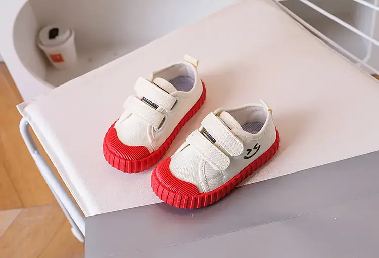 Children's Canvas Velcro Shoes Red Soles Kindergarten Flat — feature 16