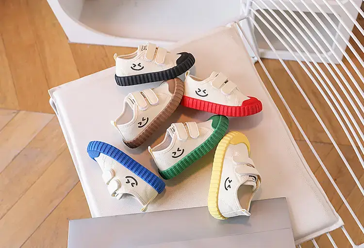 Children's Canvas Velcro Shoes Red Soles Kindergarten Flat — feature 21
