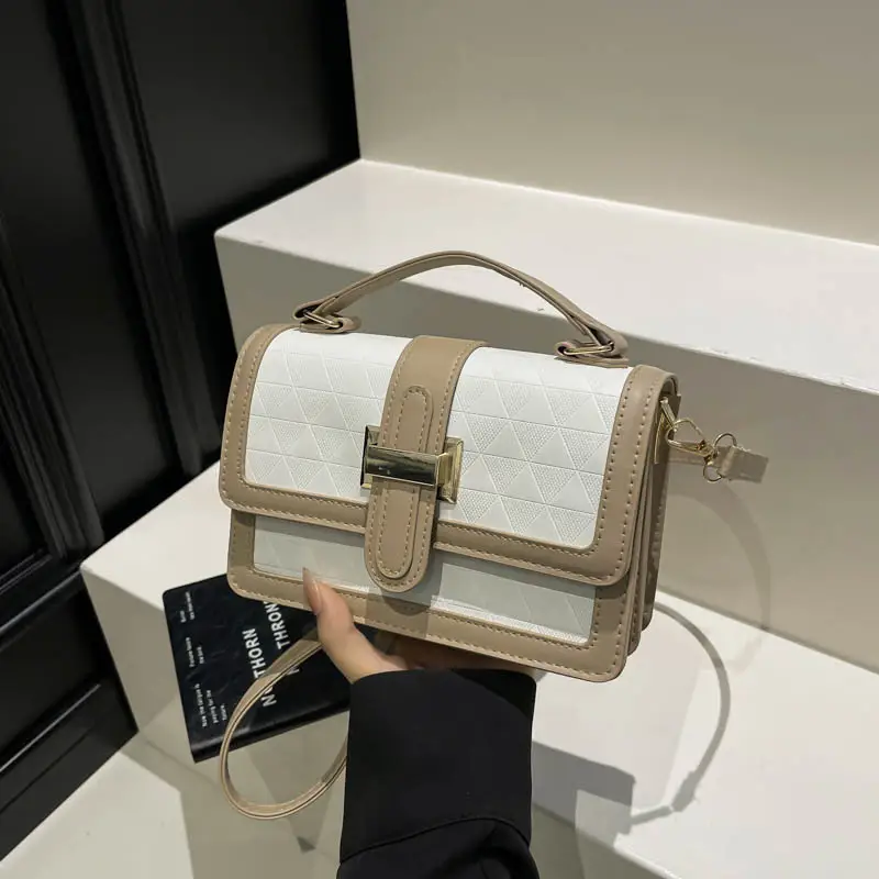 Women's Green White Quilted Shoulder Bag 2025 - Image 7