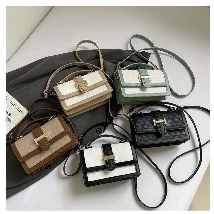 Women's Green White Quilted Shoulder Bag 2025 - Image 9