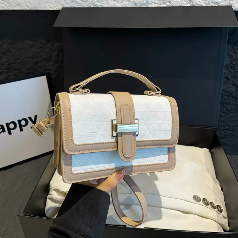 Women's Green White Quilted Shoulder Bag 2025 - Image 4