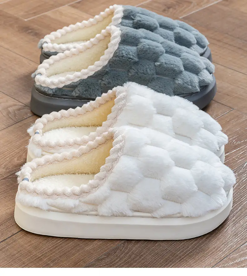 Warm Plush Cotton Slippers for Women Winter — feature 3