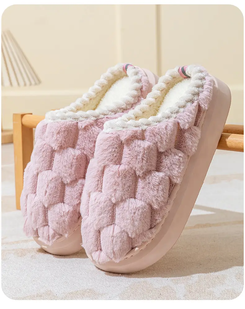 Warm Plush Cotton Slippers for Women Winter — feature 6