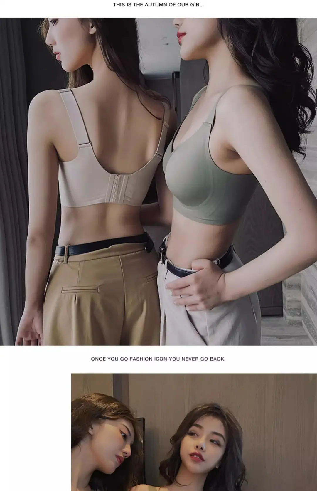 Cross-Border Seamless Underwear for Women with Big Breasts, No Rims, Push-Up Anti-Sagging Thin Sports Foreign Trade Large Size Bra — feature 40