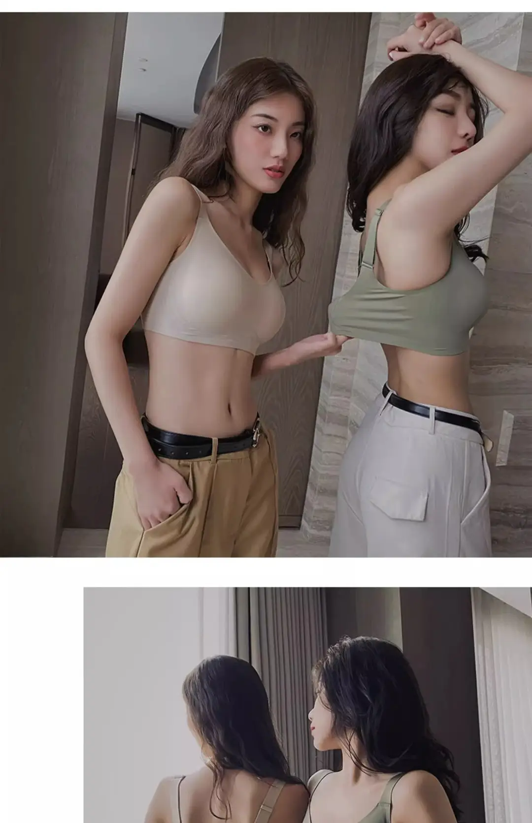 Cross-Border Seamless Underwear for Women with Big Breasts, No Rims, Push-Up Anti-Sagging Thin Sports Foreign Trade Large Size Bra — feature 48