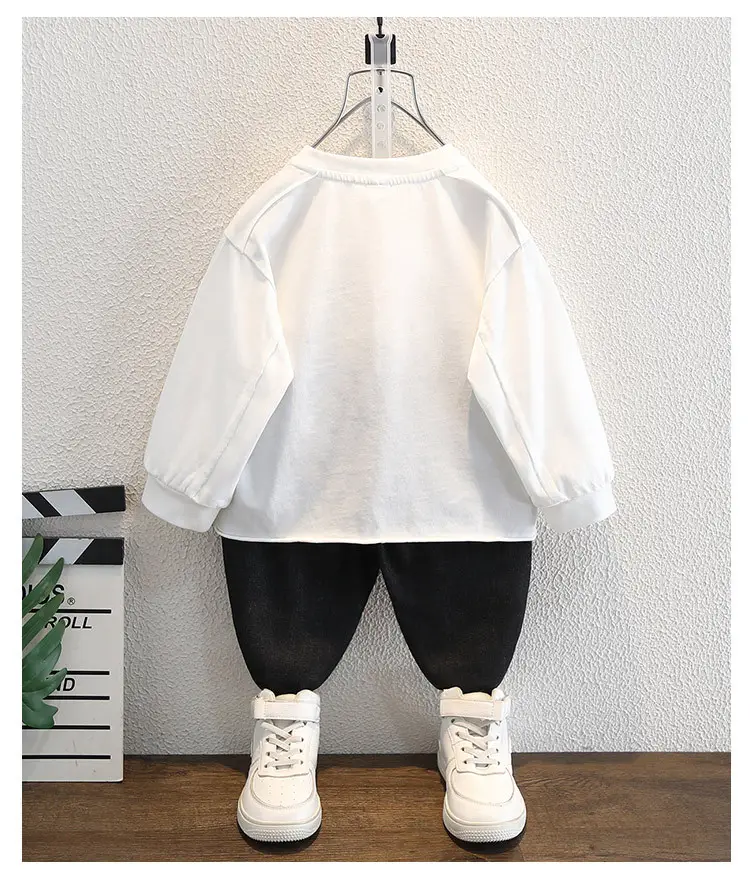 Boys Long Sleeve T-Shirt White Graphic 2026 — feature 8