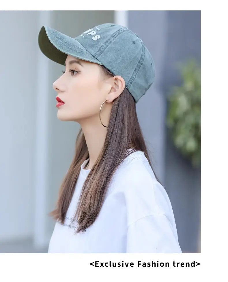 Washed Cotton Baseball Cap with "Champs New York" Embroidery — feature 22