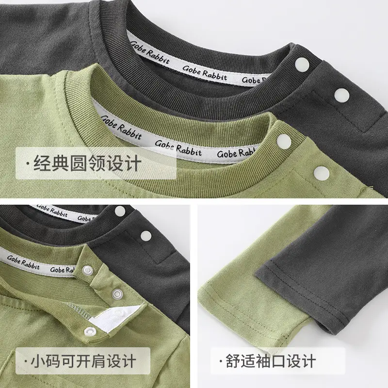 Baby Printed Long Sleeve T-Shirt Green Black 2025 - Image 5