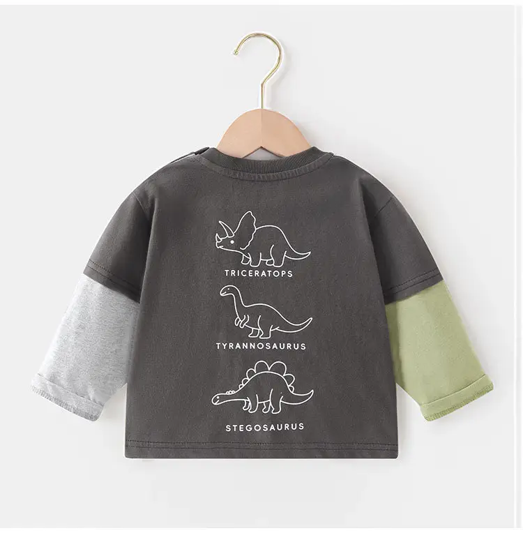 Baby Printed Long Sleeve T-Shirt Green Black 2025 — feature 10