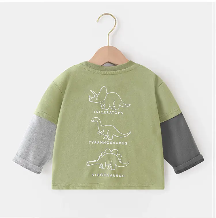 Baby Printed Long Sleeve T-Shirt Green Black 2025 — feature 12