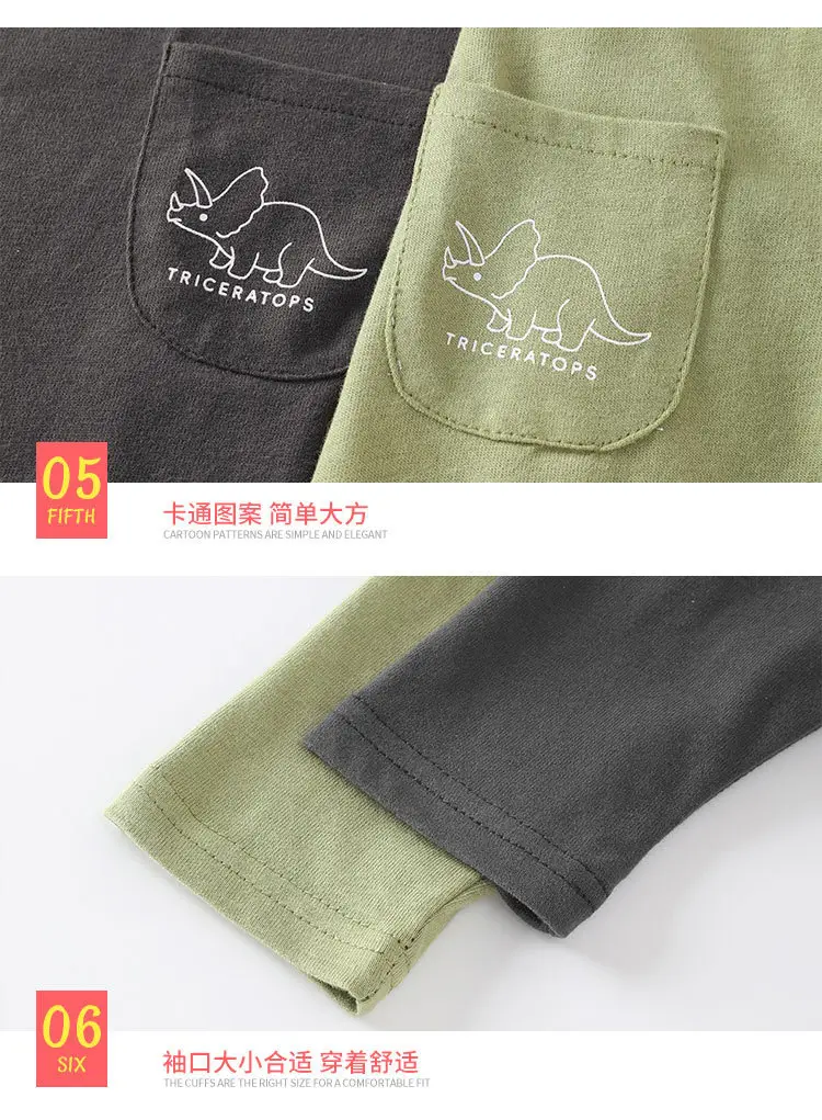 Baby Printed Long Sleeve T-Shirt Green Black 2025 — feature 15