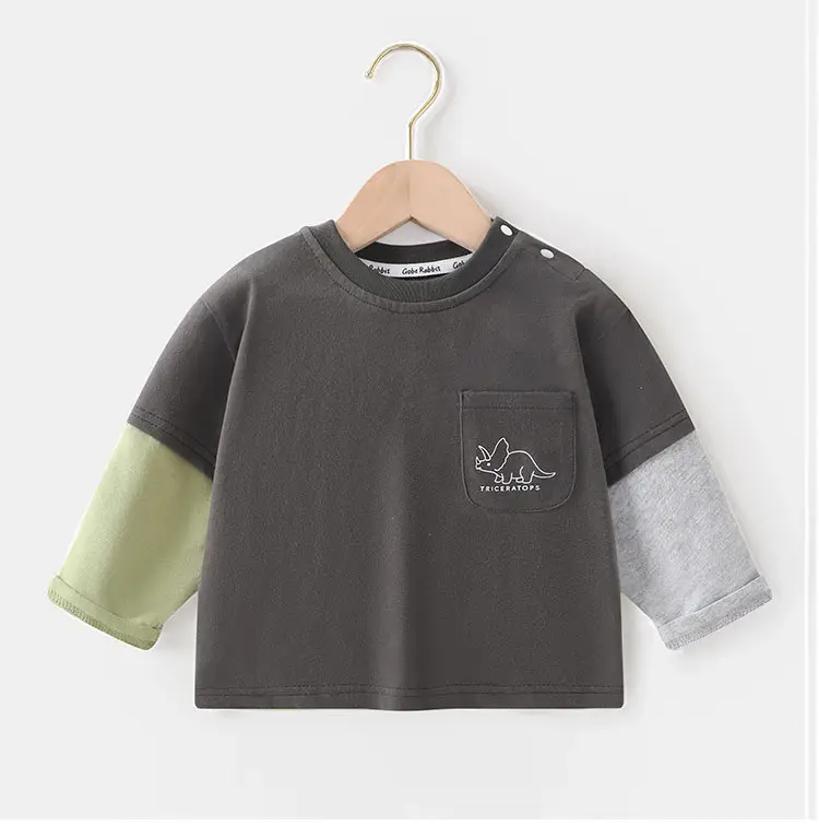Baby Printed Long Sleeve T-Shirt Green Black 2025 — feature 9