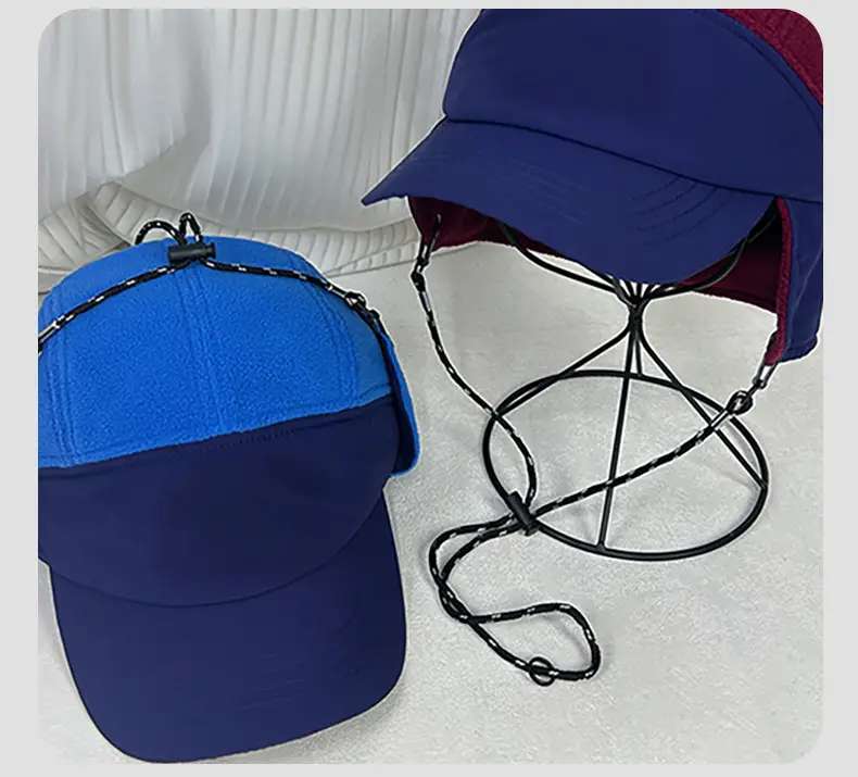 Winter Warm Cap for Men Women Blue Duck Tongue — feature 7