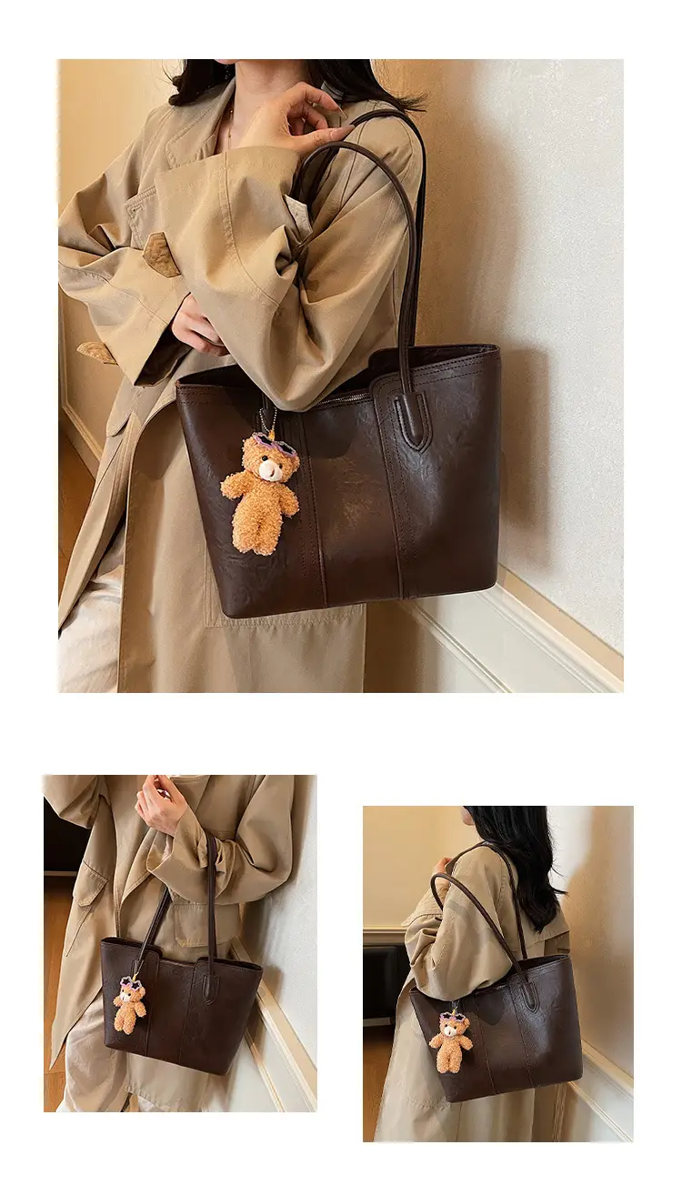 White Korean Style Retro Shoulder Bag for Women — feature 10