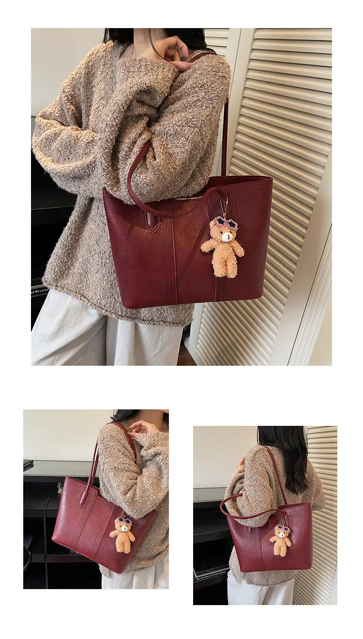 White Korean Style Retro Shoulder Bag for Women — feature 13