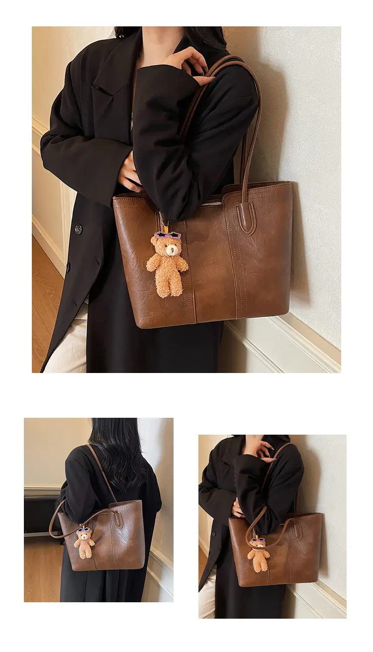 White Korean Style Retro Shoulder Bag for Women — feature 14
