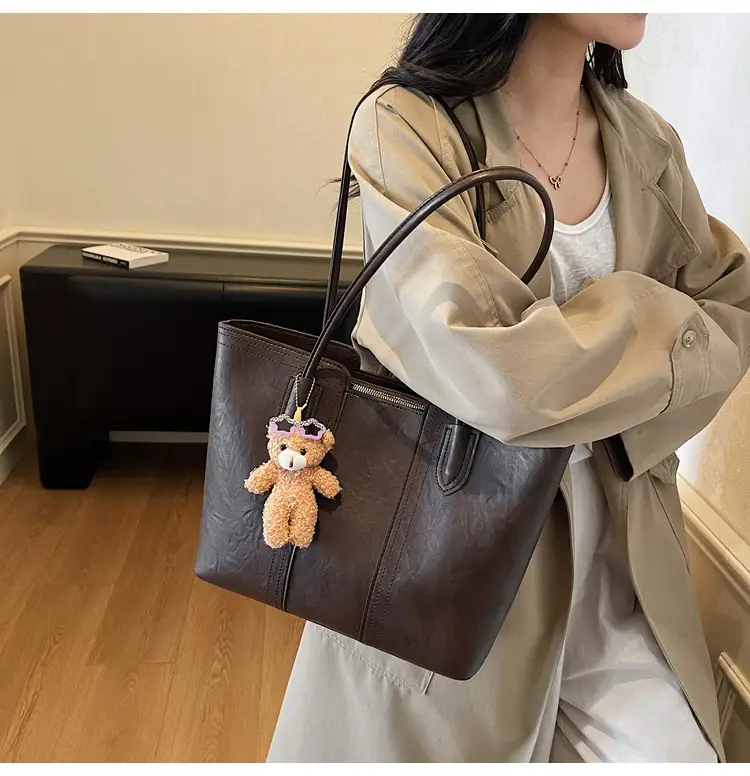 White Korean Style Retro Shoulder Bag for Women — feature 18