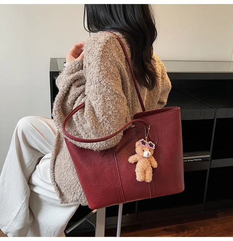 White Korean Style Retro Shoulder Bag for Women — feature 22