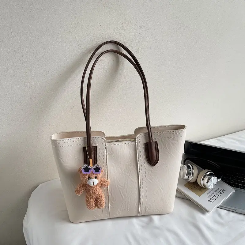 White Korean Style Retro Shoulder Bag for Women — feature 25