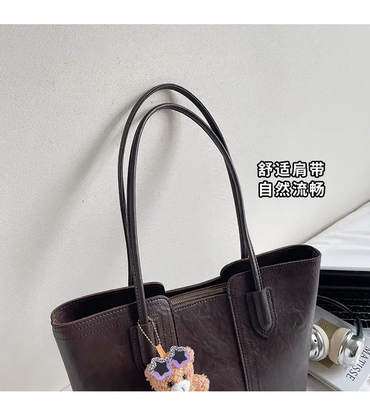White Korean Style Retro Shoulder Bag for Women — feature 6