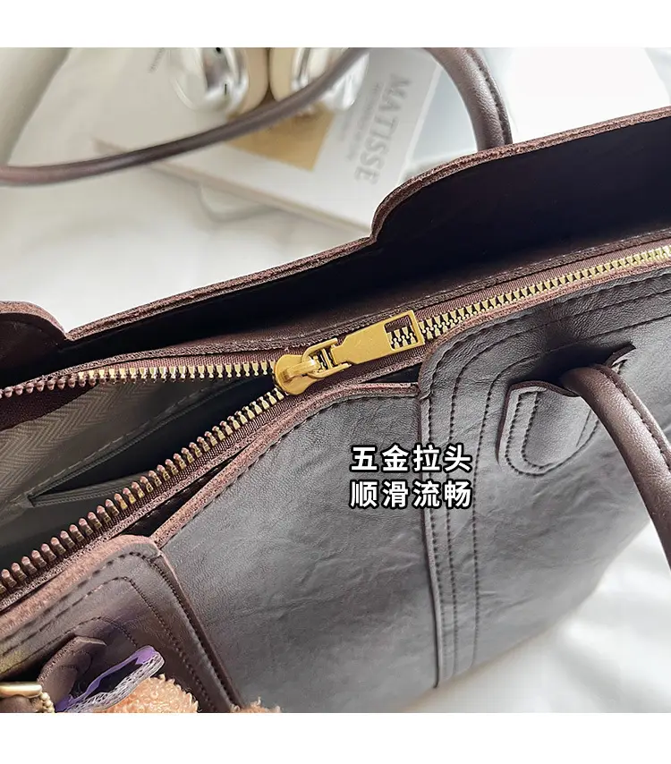 White Korean Style Retro Shoulder Bag for Women — feature 7