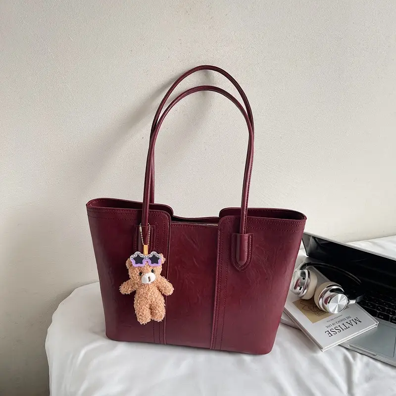White Korean Style Retro Shoulder Bag for Women