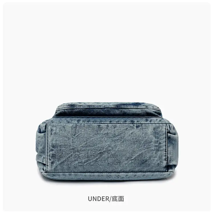 Washed Denim Crossbody Bag for Women Large Capacity — feature 9