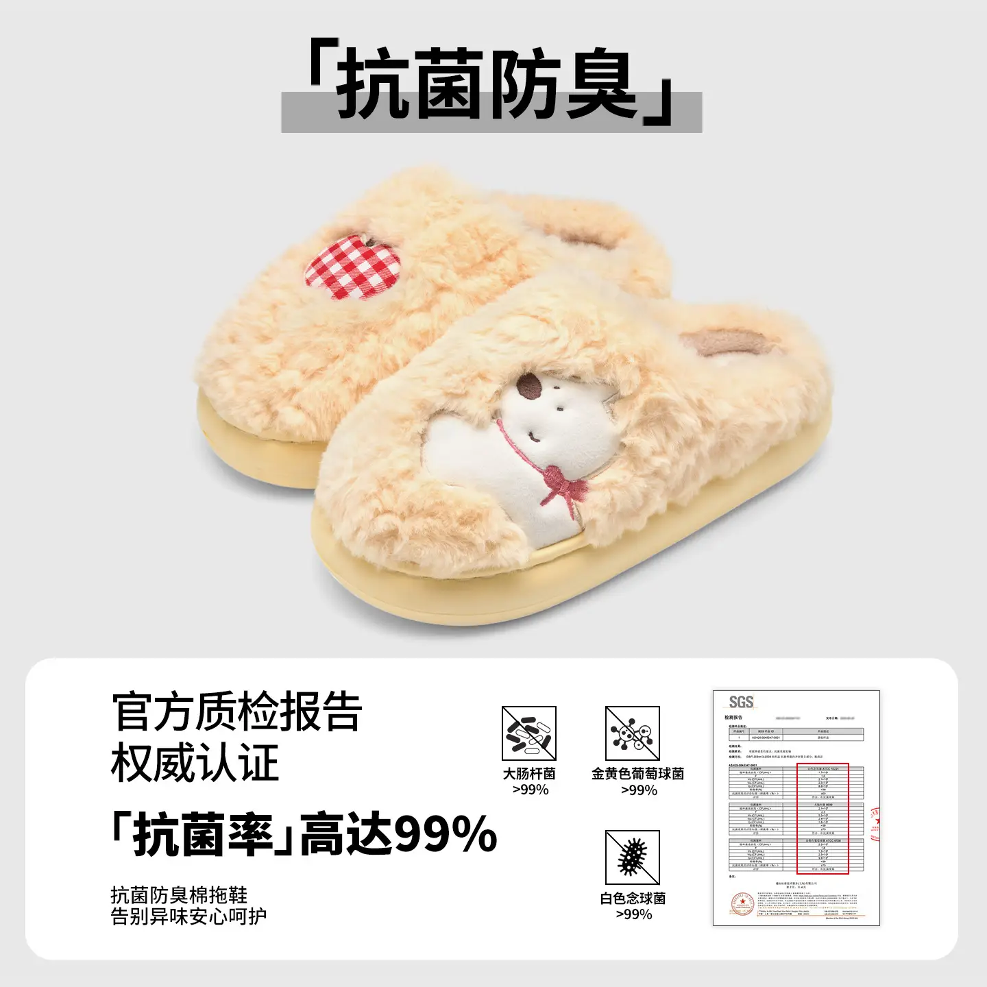 Cotton Plush Winter Slippers for Women Men - Image 14