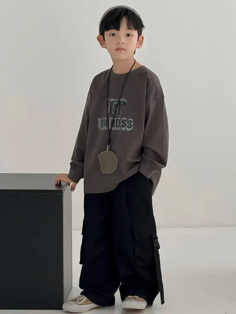 Boys Sweatshirt T-Shirt Korean Style Autumn 2025 - Image 4