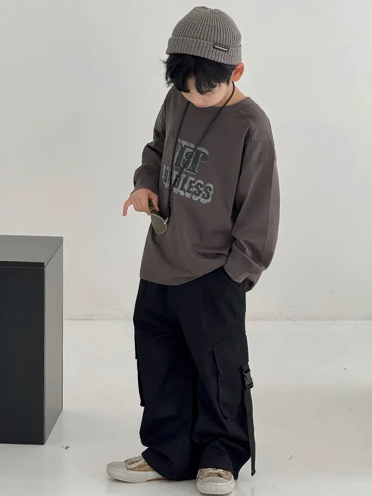 Boys Sweatshirt T-Shirt Korean Style Autumn 2025 - Image 6