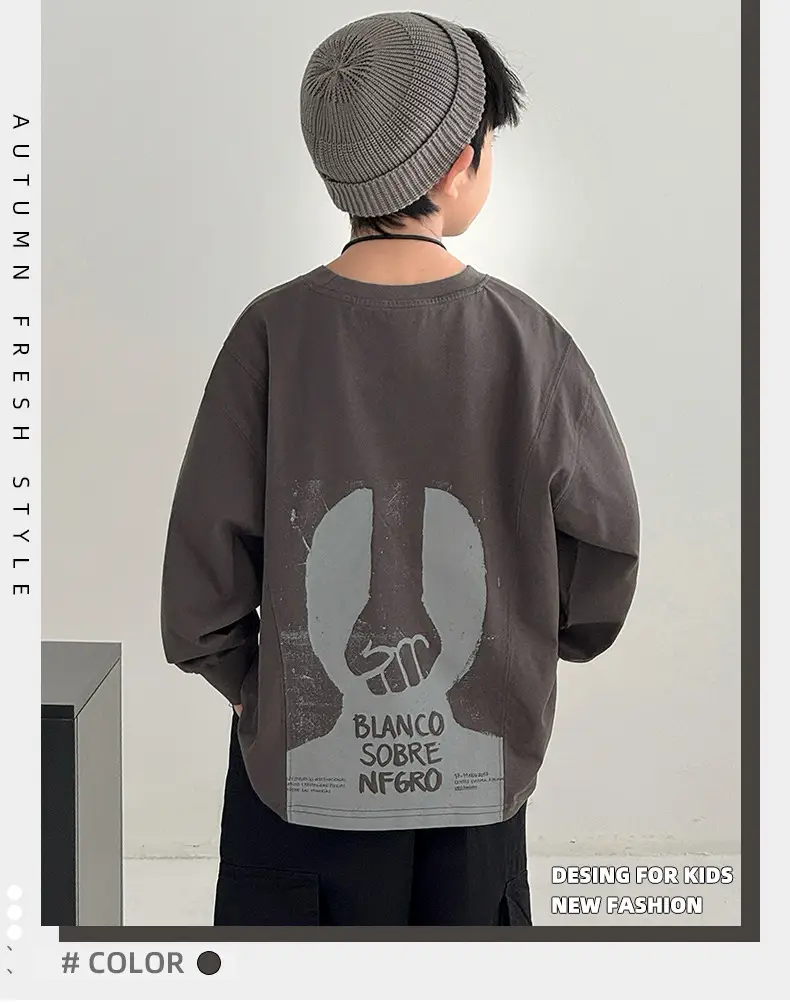 Boys Sweatshirt T-Shirt Korean Style Autumn 2025 — feature 1