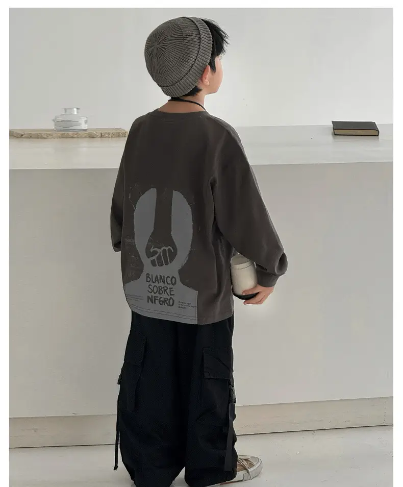 Boys Sweatshirt T-Shirt Korean Style Autumn 2025 — feature 7